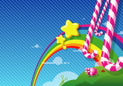 Vector Rainbow Candy and candy, Lamb