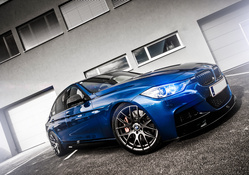 Blue HD BMW F30 Car
