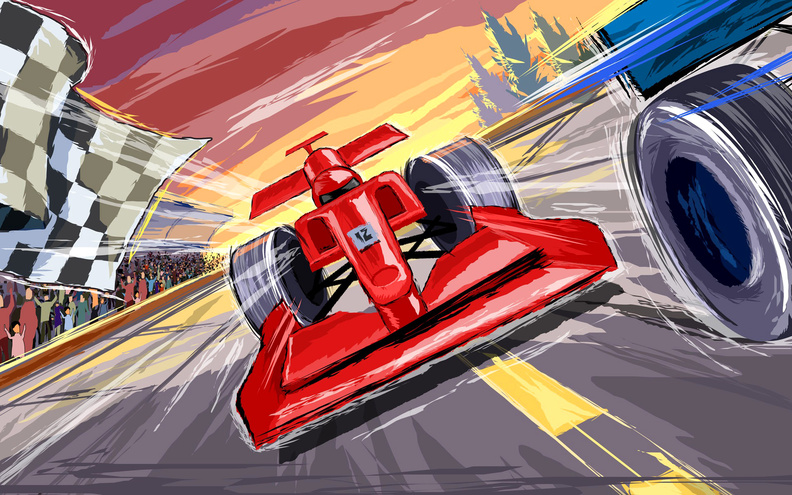 Formula 1 Ferrari Racing Car Artwork.jpg