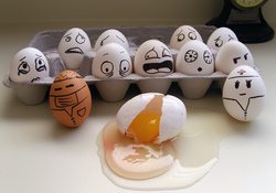 Broken Egg And Friends