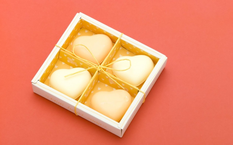 White Chocolate Hearts Valentine's Day