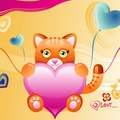 Love Kitten Valentine Love