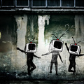 Banksy Tv Heads