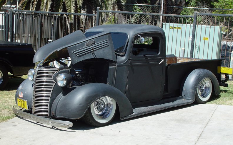 Old Lowered Chevy Pickup