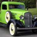 Classic Lime Green Chevy Truck