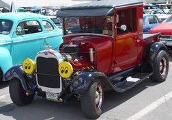 1929 Ford Coupe With Moon Eyes Lens Covers