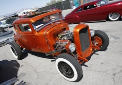 Orange 1932 Ford