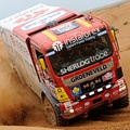 MAN TRUCK DRIVING AT THE RALLY DACAR