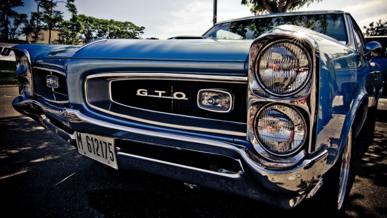 iconic pontiac gto front end hdr