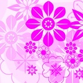 Purple Abstract Flowers