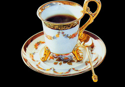 Coffee in Vintage Cup