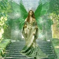 fairy in green