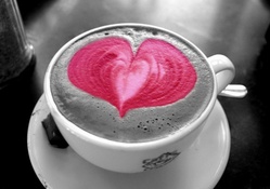 Coffee in Strawberry Foam