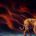Tiger and Fire Abstract