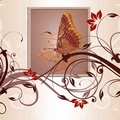 Flower and Butterfly Abstract