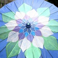 Blue Lotus Flower Parasol