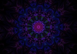 Deep blue and purple fractal