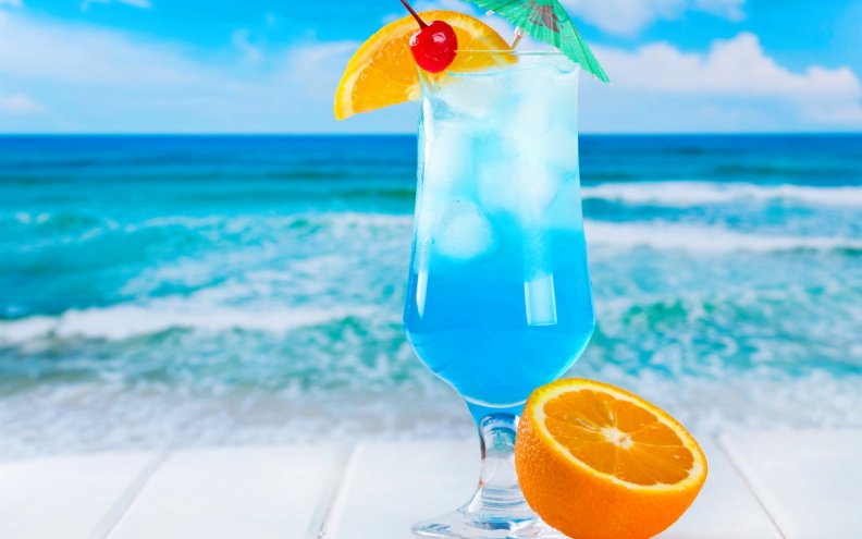 ice blue cocktail