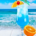 ice blue cocktail
