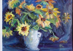 Painting of yellow flowers