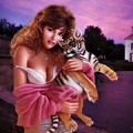 Beauty with tiger cub