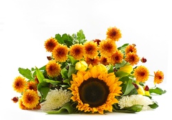 Sunflower and Mums Bouquet