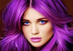 Purple Hair~Baby Blue Eyes