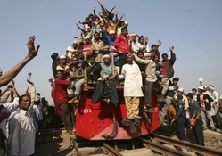 Over loaded train