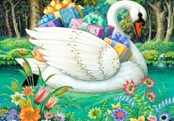 Swan Carrying Gifts