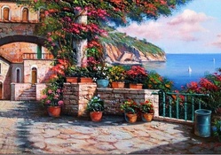 Amalfi Coast House Balcony