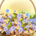 * Basket of spring for Andreea *