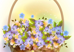 * Basket of spring for Andreea *