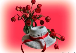TULIPS WITH HAT