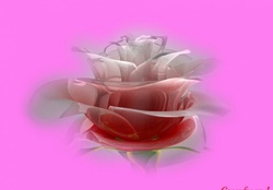 RED GLASS ROSE