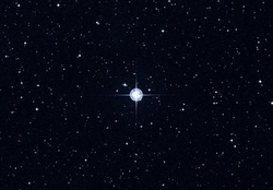 A star in space
