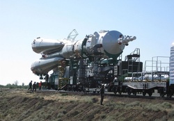 Soyuz Rocket On Train