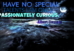 moon with Einstein quote