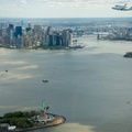the shuttle enterprise over nyc harbor