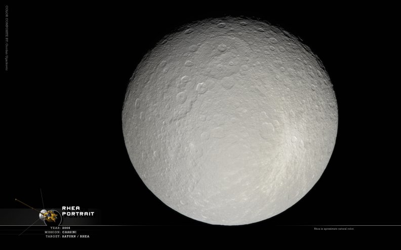 Saturn's Moon _ Rhea