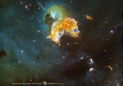 Supernova Remnant LMC N 63A