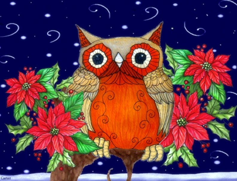 ..Happy Holidays with Owl..
