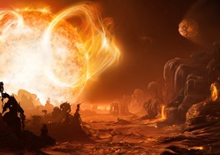 A Dangerous Sunrise on Gliese 876d