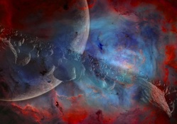 Planet within Nebula