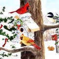 ★Winter Birdhouse & Cardinals★