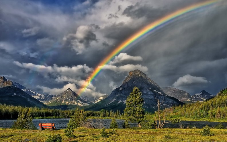 Rainbow over Mountain