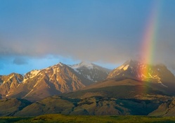 Rainbow over Argentina National Park