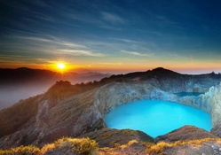 Sunrise Over Crater Lakes