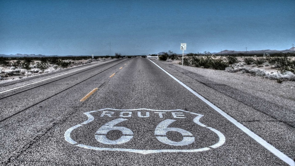 route 66 in an arizona desert