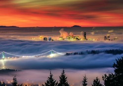 Fog over Vancouver
