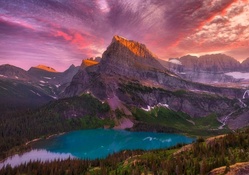 Grinnell Lake Sunset